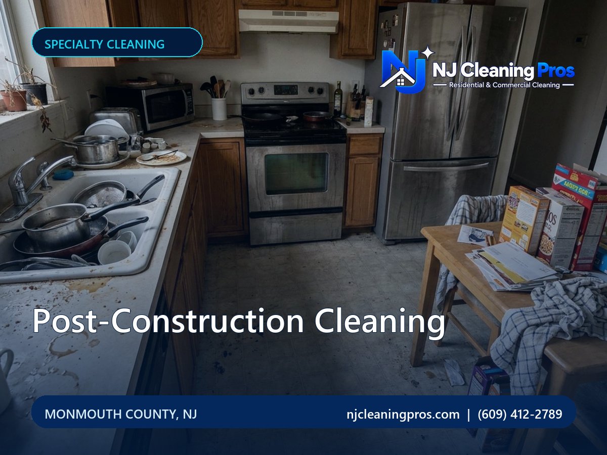 Design concept, illustrative post-construction cleaning design; not a customer project