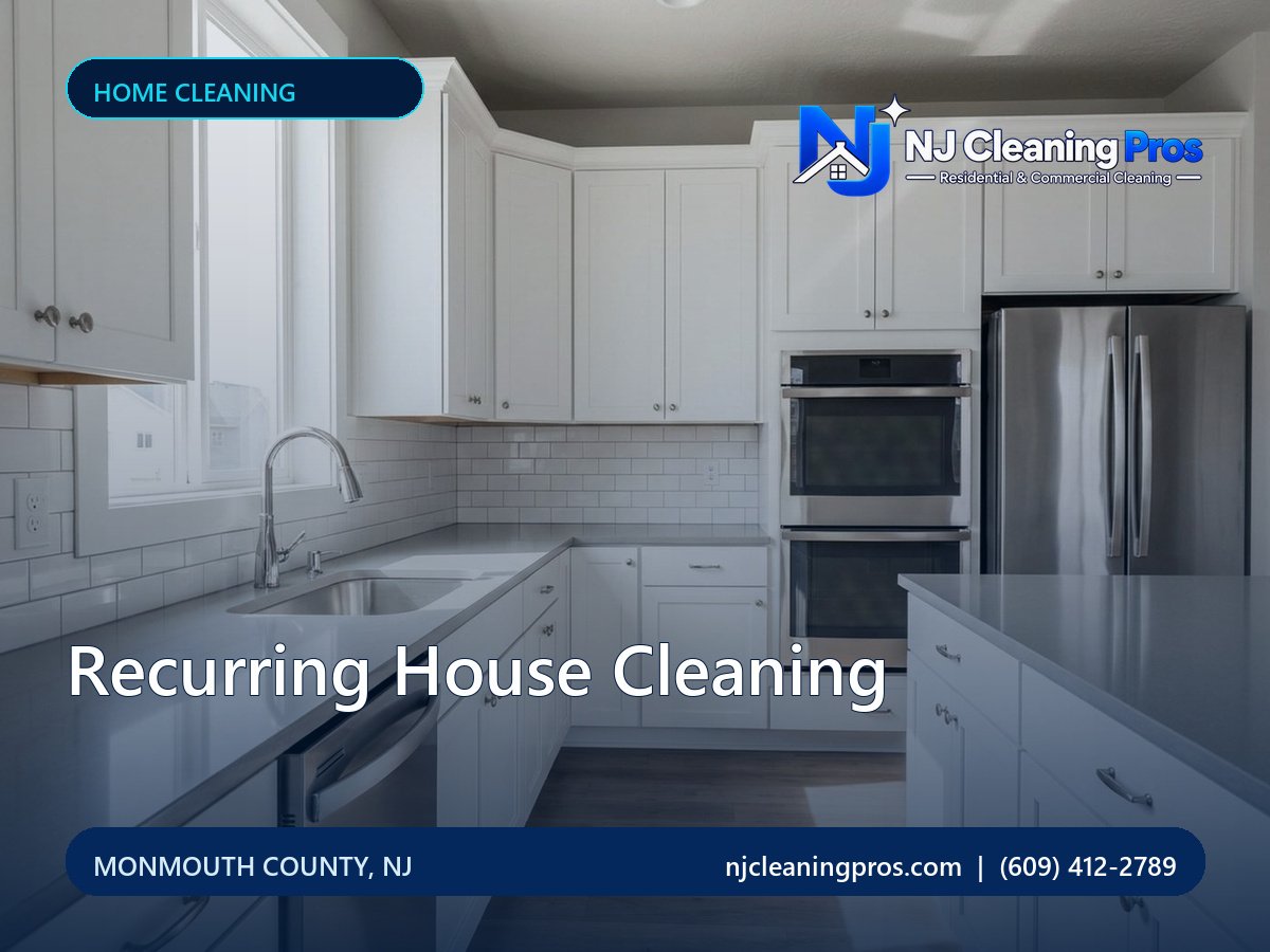Design concept, illustrative recurring home cleaning design; not a customer project